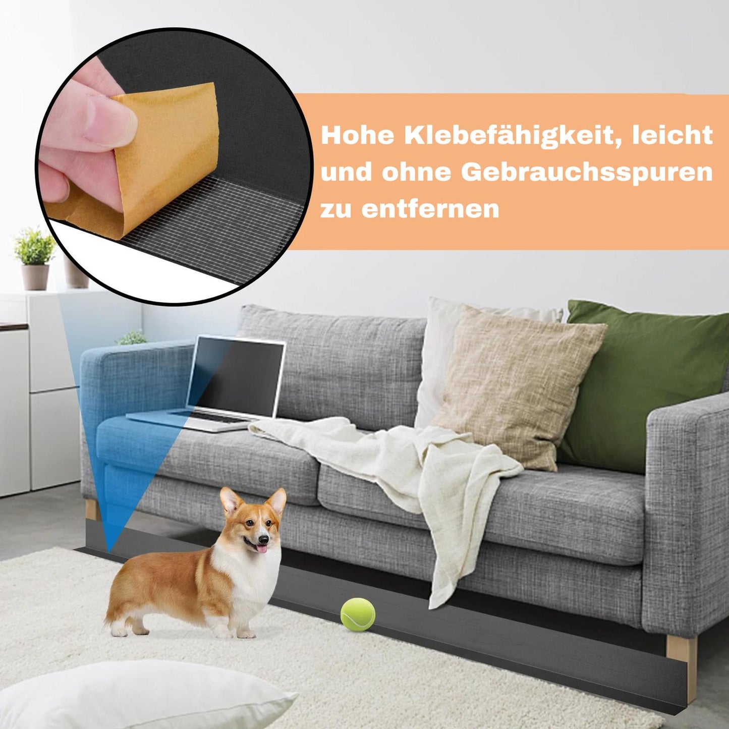 Blocker Guard - Nie wieder Spielzeuge und pelzigen Freunde unter dem Sofa!